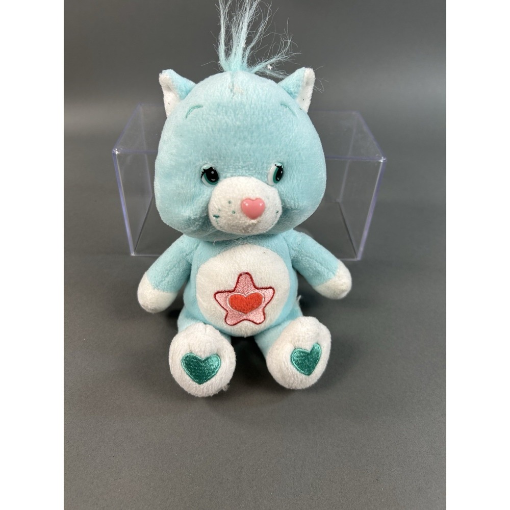 Care Bears Cousins‎ Bright Heart Raccoon Plush 8" Heart Star Vintage